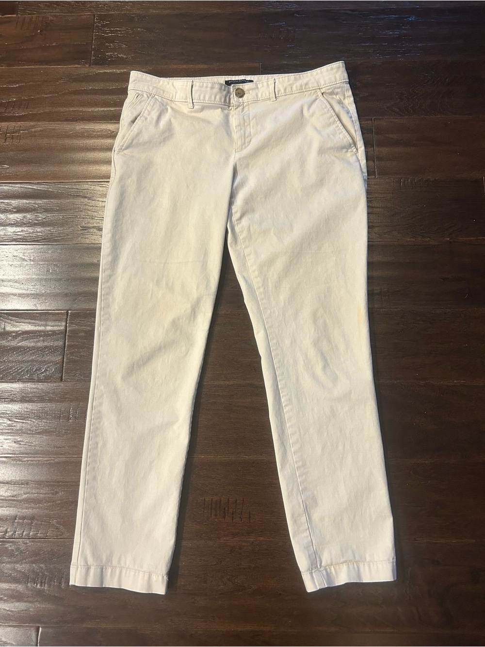 Banana Republic Women's Straight-Leg Chinos in Cream
